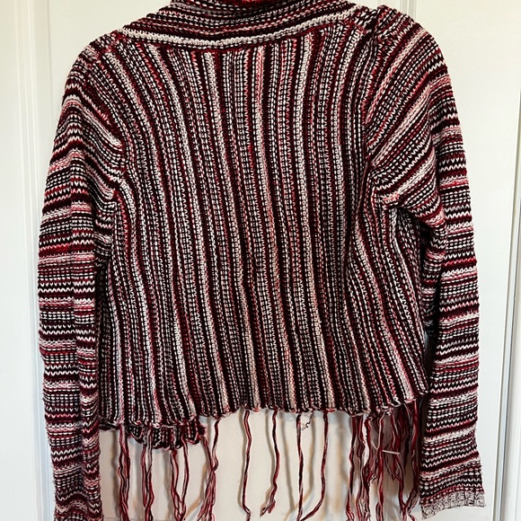 Woven Heart Red & Pink Knot Cardigan - Picture 2 of 3